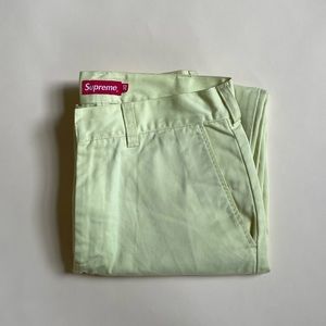 SUPREME: size 30, pale yellow pants